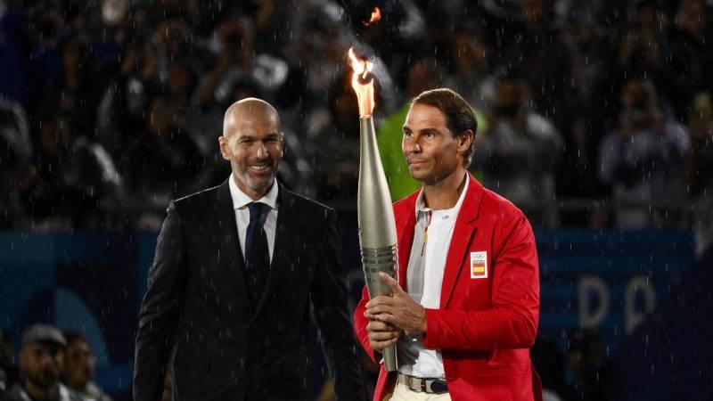 Zinedine Zidane y Rafa Nadal, dos leyendas del deporte